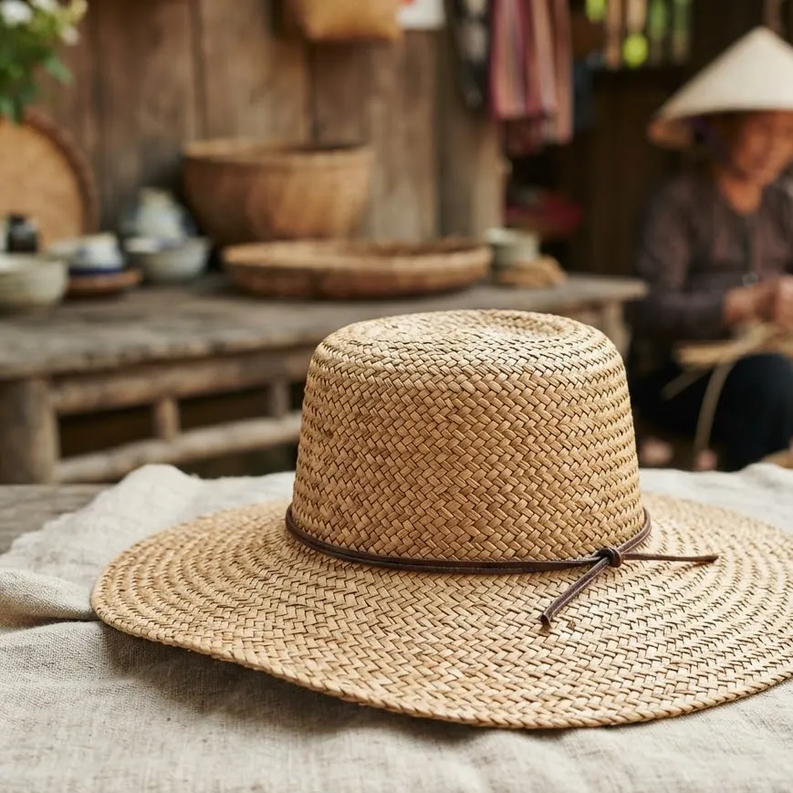 Nón cói rộng vành